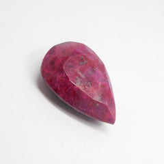 Big Size Pendant Making 173.55 Carat Pear Cut Natural Red Ruby Certified Loose Gemstone