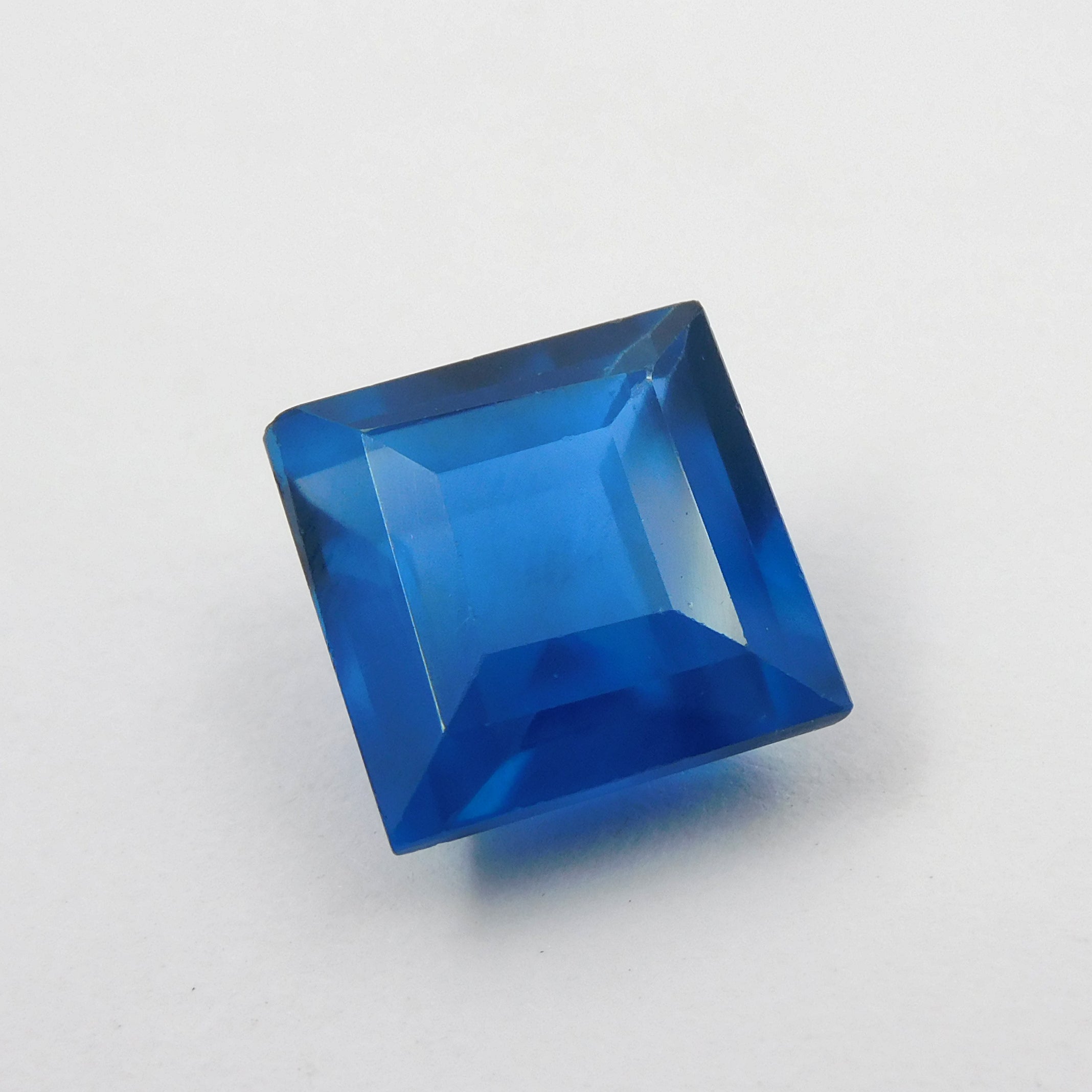 Square Cut Beautiful Blue Gemstone 8.65 Carat Natural Blue Sapphire Certified Loose Gemstone | Stunning Gem | Best For Jewelry Making