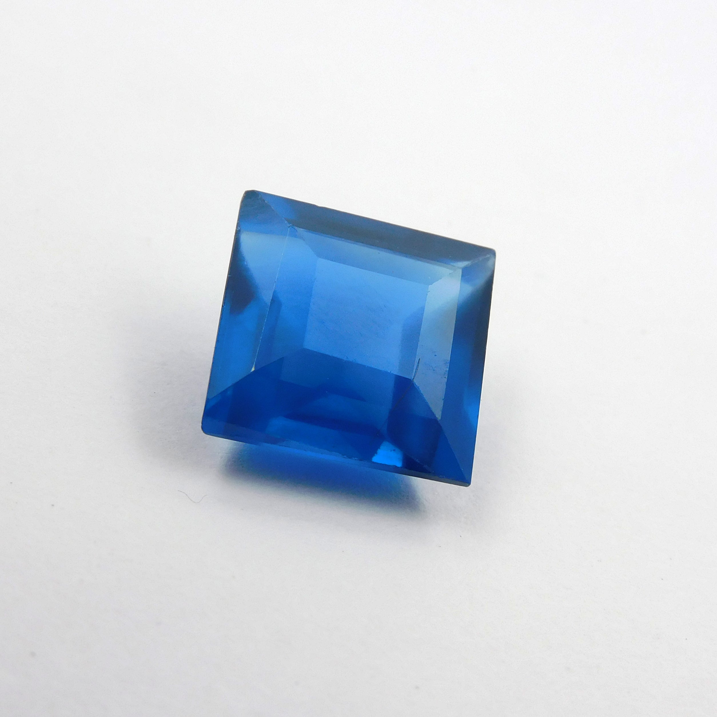 Square Cut Beautiful Blue Gemstone 8.65 Carat Natural Blue Sapphire Certified Loose Gemstone | Stunning Gem | Best For Jewelry Making