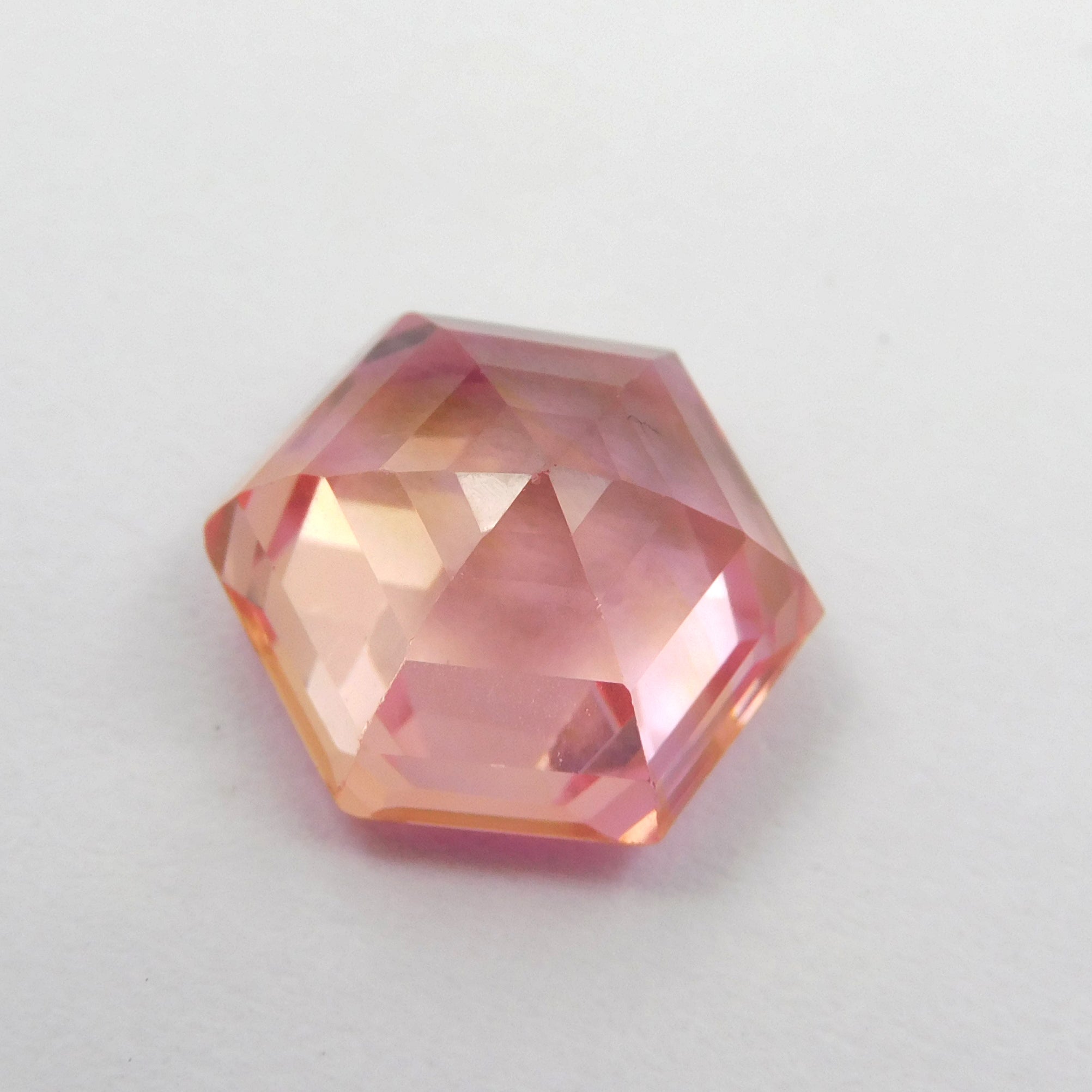 Natural CERTIFIED 16.65 Ct Padparadscha Fancy Cut Loose Gemstone Sapphire