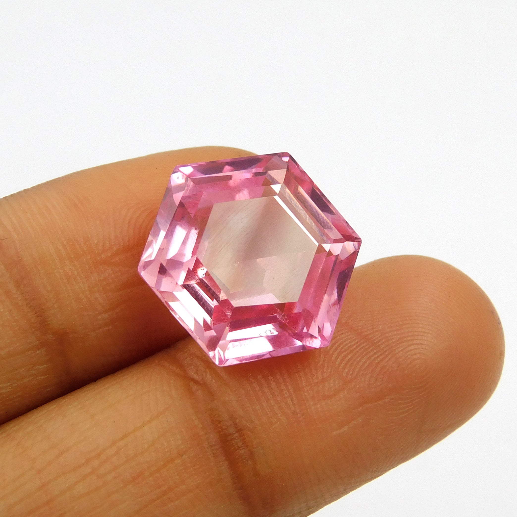 Natural CERTIFIED 16.65 Ct Padparadscha Fancy Cut Loose Gemstone Sapphire