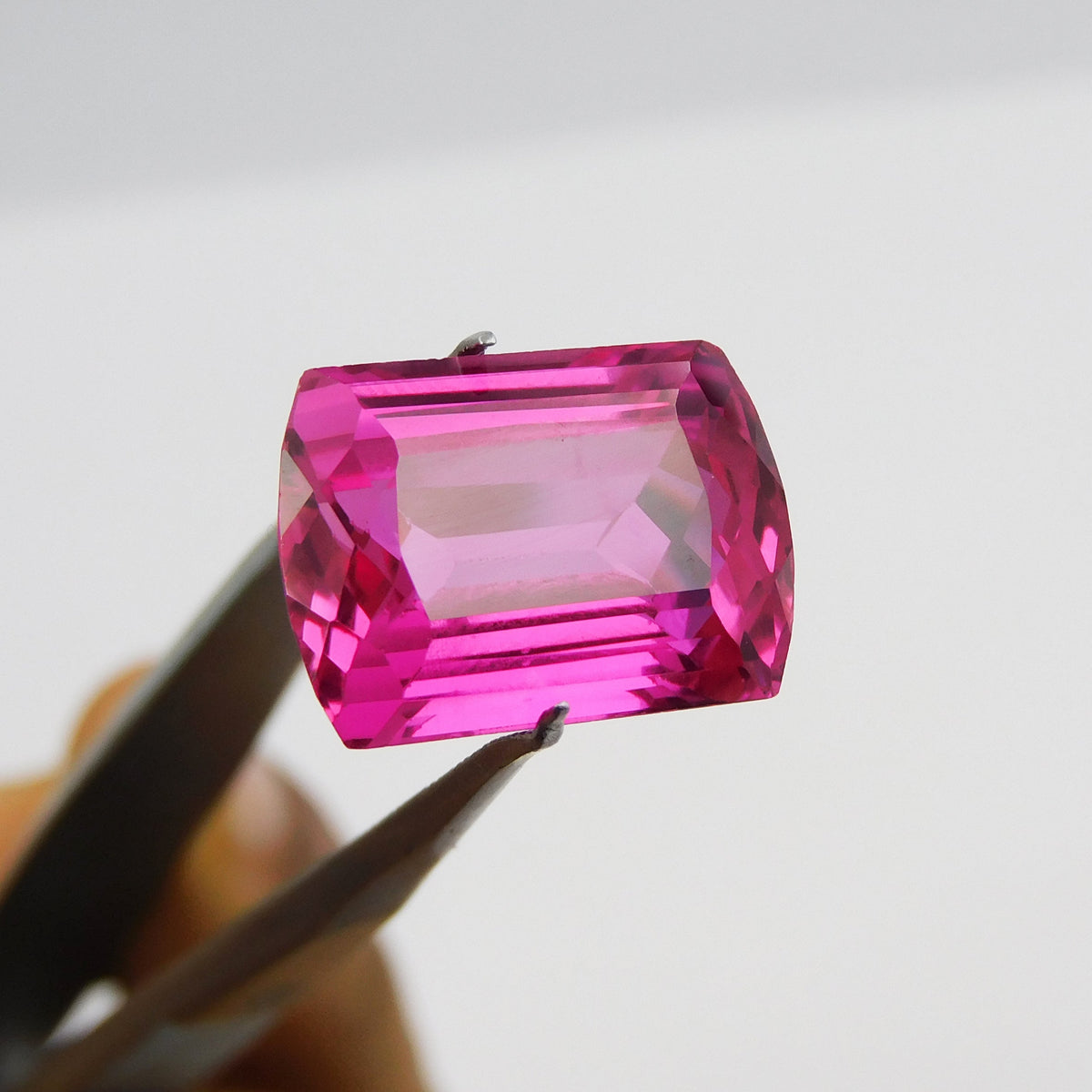 Natural 10.78 Carat Pink Ruby Fancy Cut Certified Loose Gemstone | Brilliant Cut Pinkies Ruby | Best Price