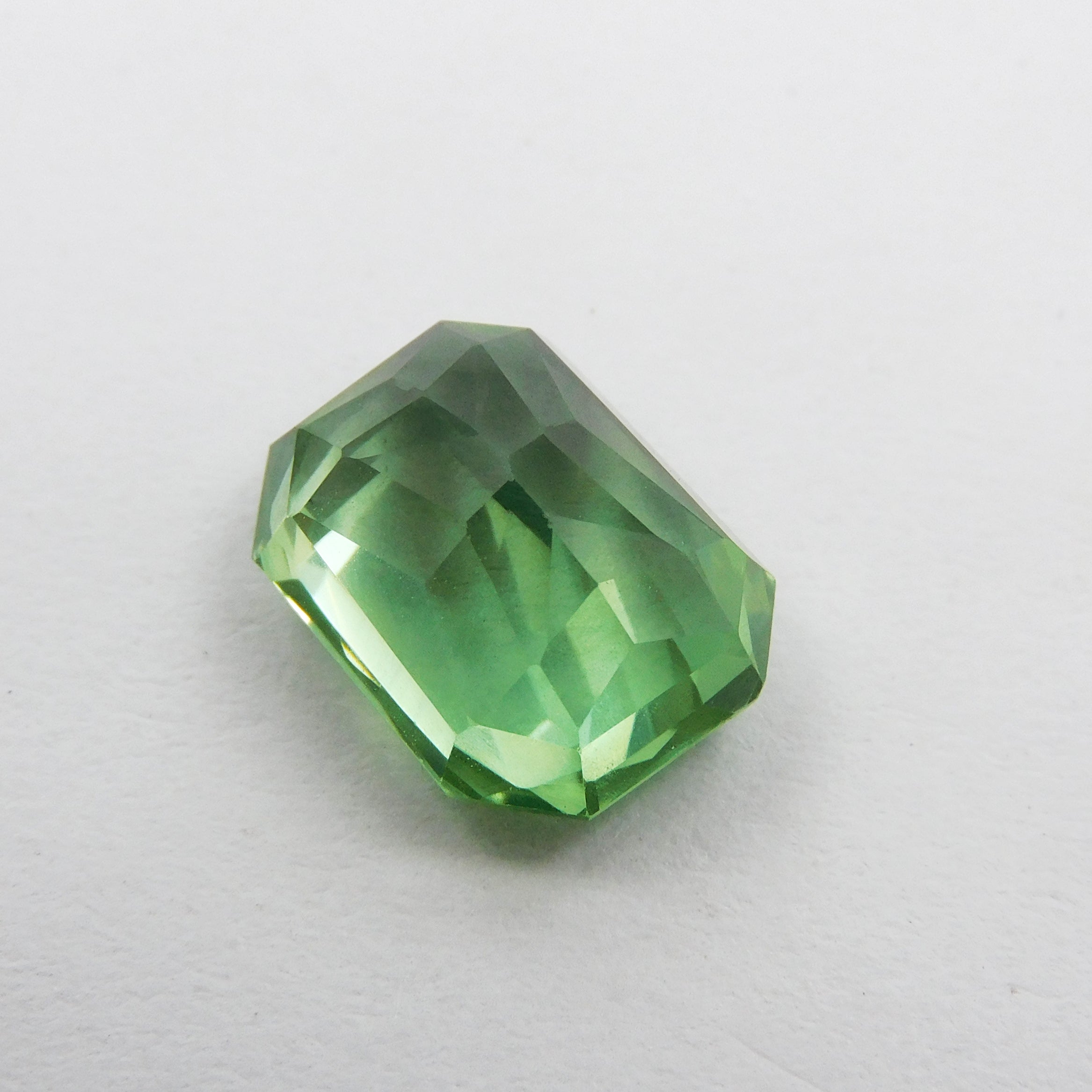 Jewelry Making Sapphire Stone !!! Emerald Shape 10.00 Carat Bluish Green Sapphire Certified Natural Loose Gemstone | Best Offer | Amazing Gemstone