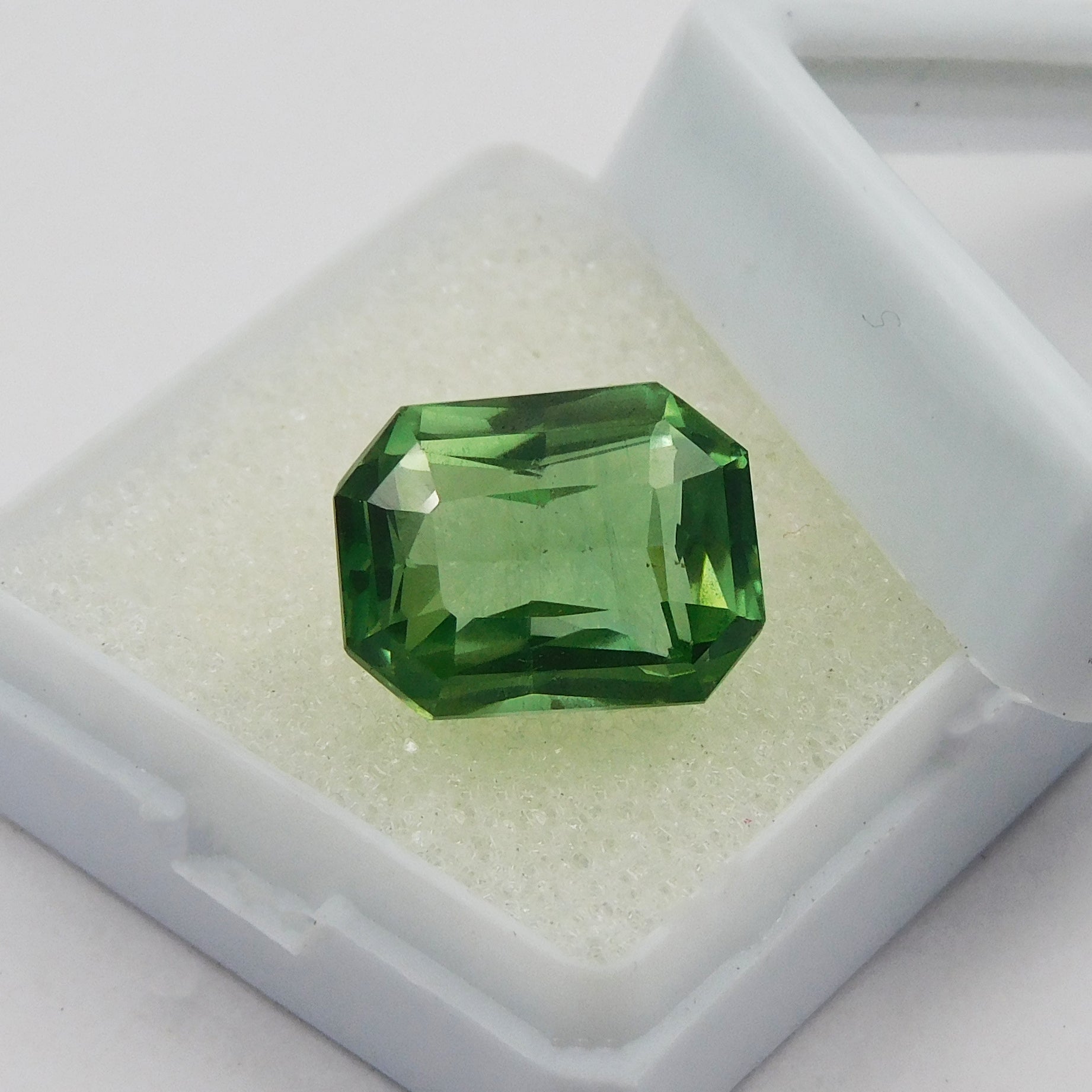 Jewelry Making Sapphire Stone !!! Emerald Shape 10.00 Carat Bluish Green Sapphire Certified Natural Loose Gemstone | Best Offer | Amazing Gemstone