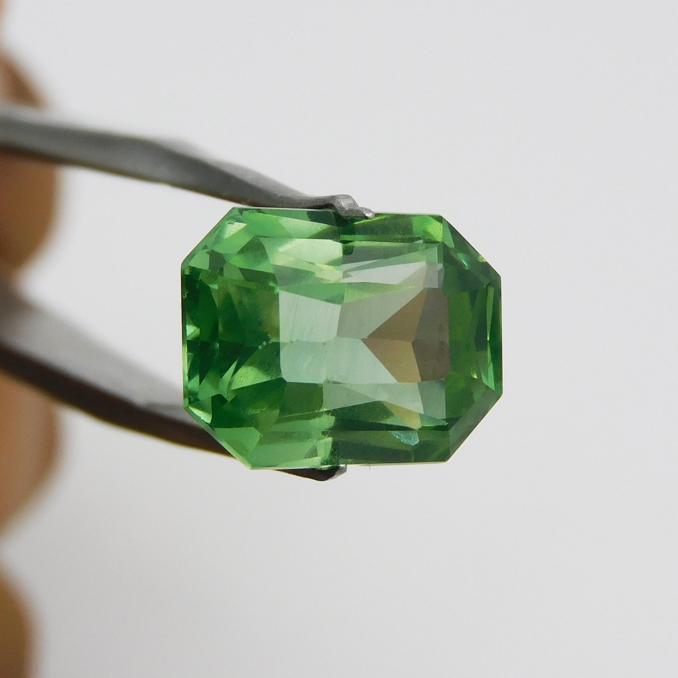 Jewelry Making Sapphire Stone !!! Emerald Shape 10.00 Carat Bluish Green Sapphire Certified Natural Loose Gemstone | Best Offer | Amazing Gemstone