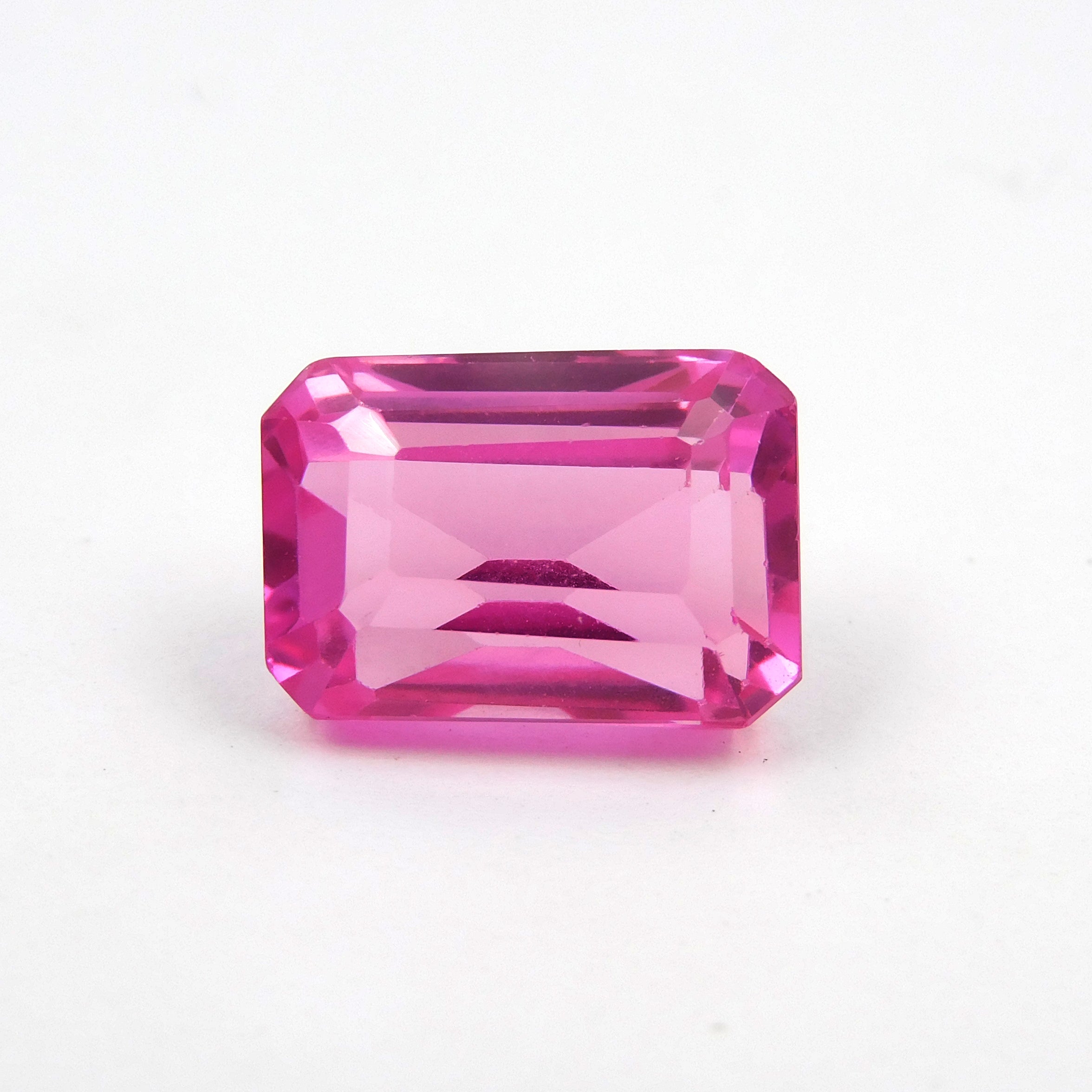 " SAPPHIRE " Best For Protection & Overall Well-being !! Emerald Cut Pink Ceylon Sapphire 12 Ct CERTIFIED Natural Loose Gemstone | Free Delivery & Gift | Gift For Her