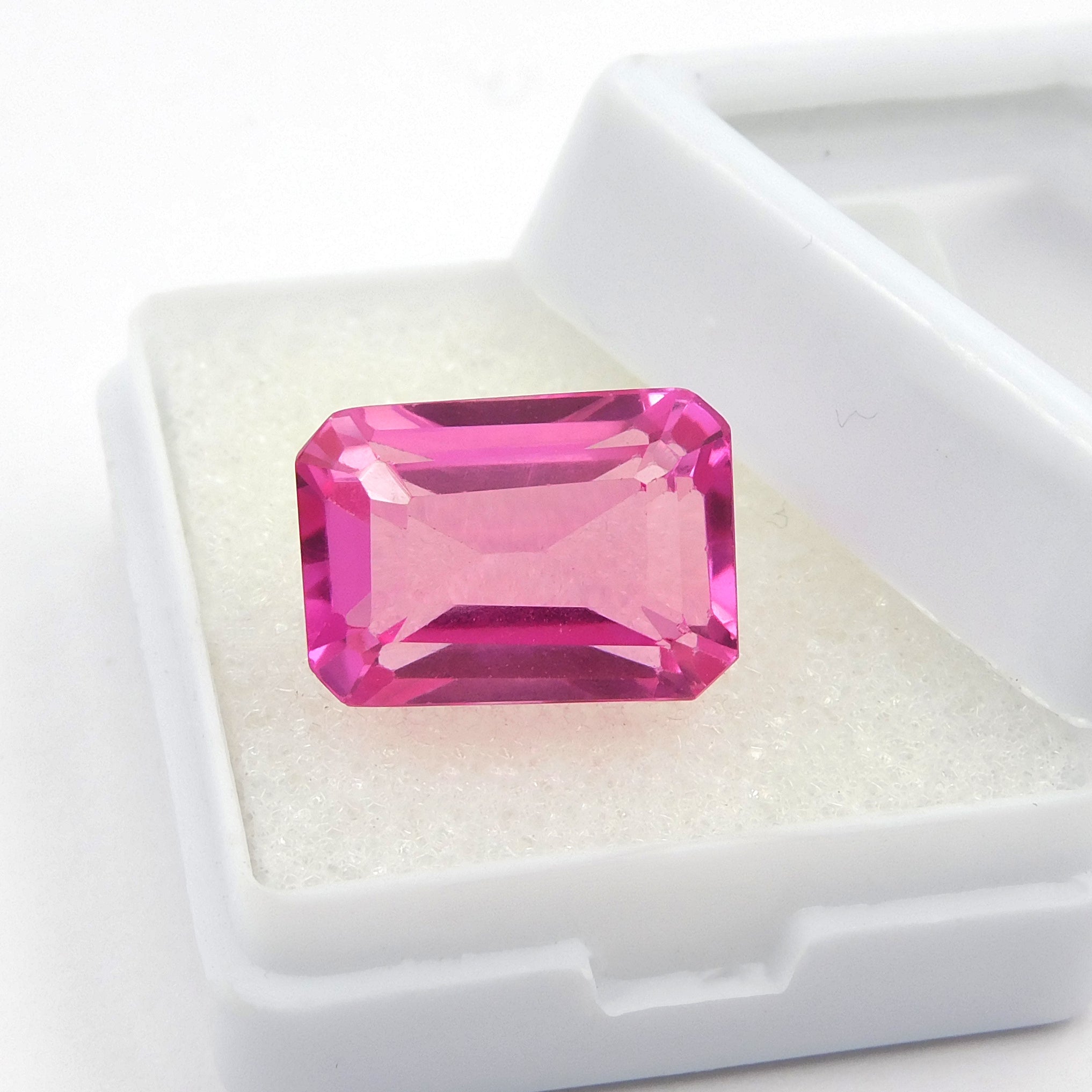 " SAPPHIRE " Best For Protection & Overall Well-being !! Emerald Cut Pink Ceylon Sapphire 12 Ct CERTIFIED Natural Loose Gemstone | Free Delivery & Gift | Gift For Her