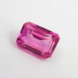 " SAPPHIRE " Best For Protection & Overall Well-being !! Emerald Cut Pink Ceylon Sapphire 12 Ct CERTIFIED Natural Loose Gemstone | Free Delivery & Gift | Gift For Her