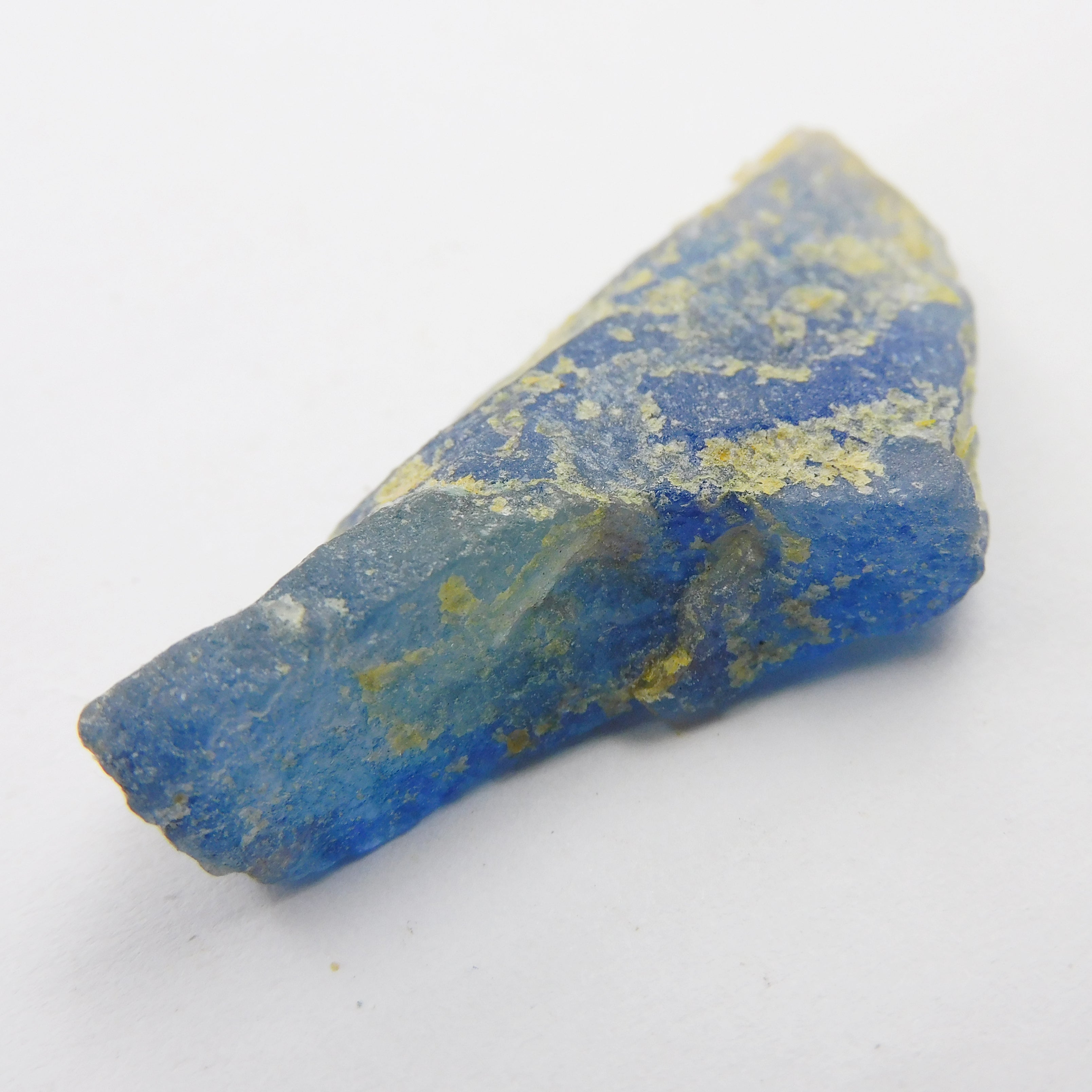 Earth Mined Uncut Rough Blue Natural Lapis Lazuli 38.13 Carat Loose Gemstone CERTIFIED