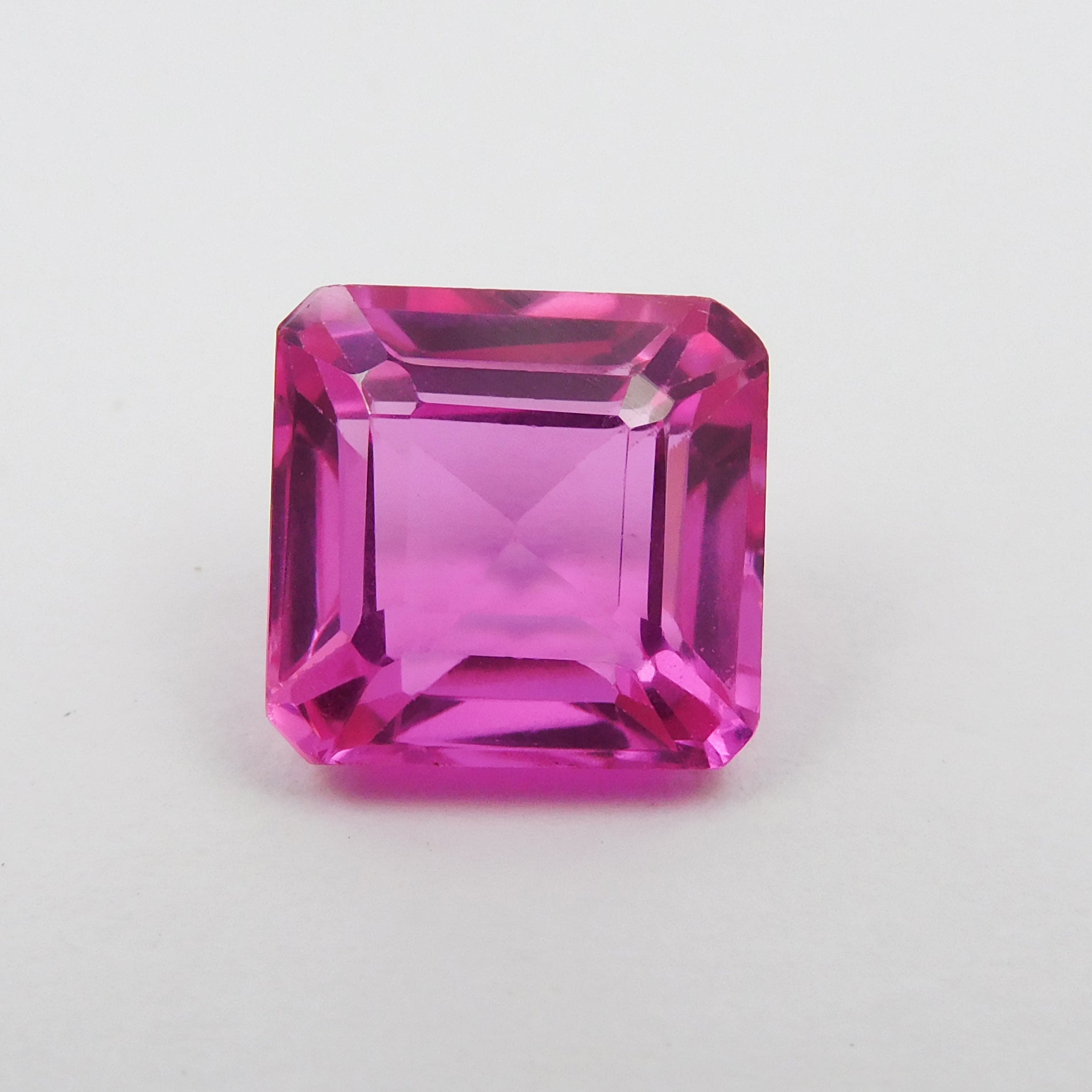 Imported From Sri Lanka Sapphire !! Jewelry Making Sapphire Gemstone !! 11.70 Ct Natural CERTIFIED Loose Gemstone Pink Sapphire Extremely Rare Square Cut | Free Delivery Free Gift | Gift For Your Loved Ones