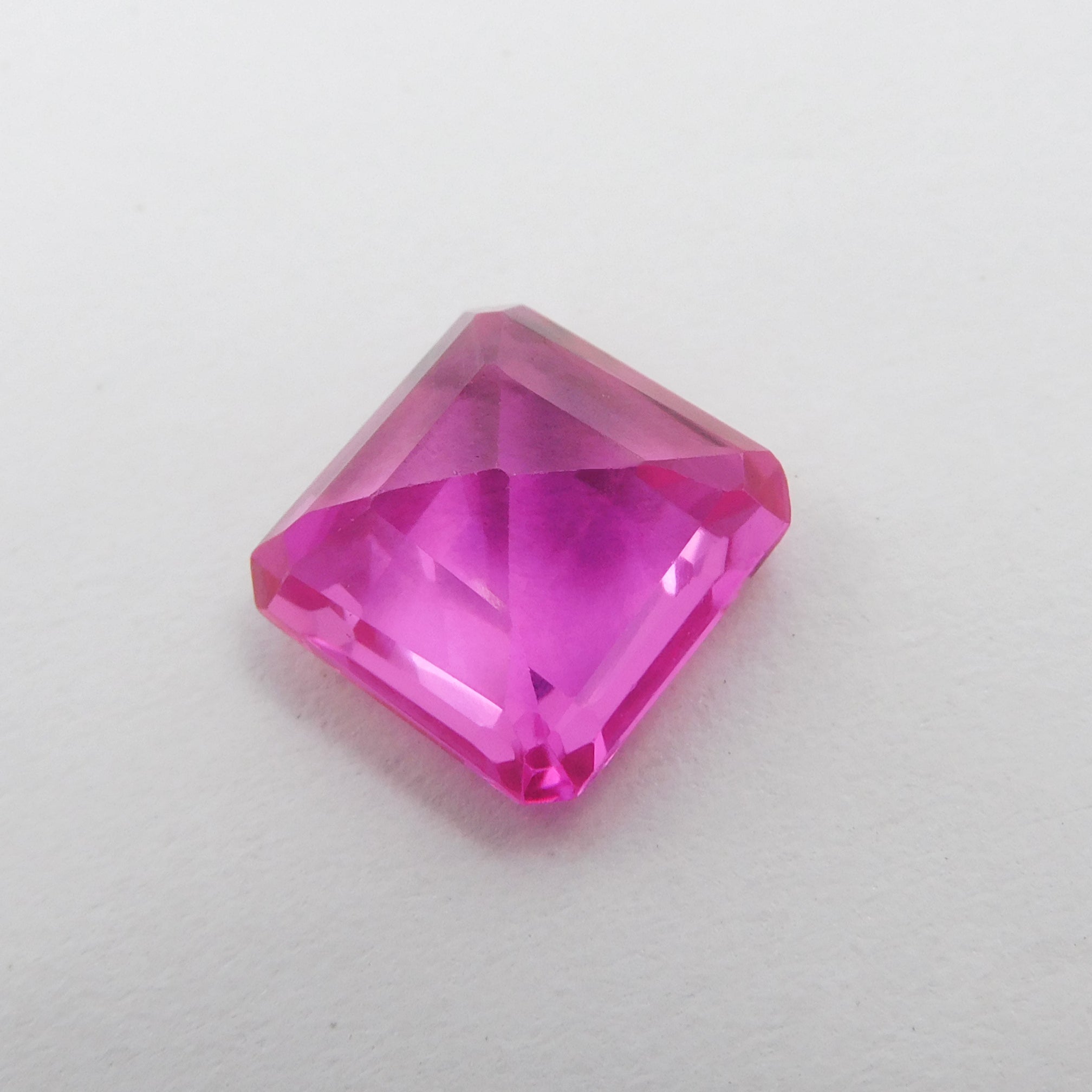 Imported From Sri Lanka Sapphire !! Jewelry Making Sapphire Gemstone !! 11.70 Ct Natural CERTIFIED Loose Gemstone Pink Sapphire Extremely Rare Square Cut | Free Delivery Free Gift | Gift For Your Loved Ones