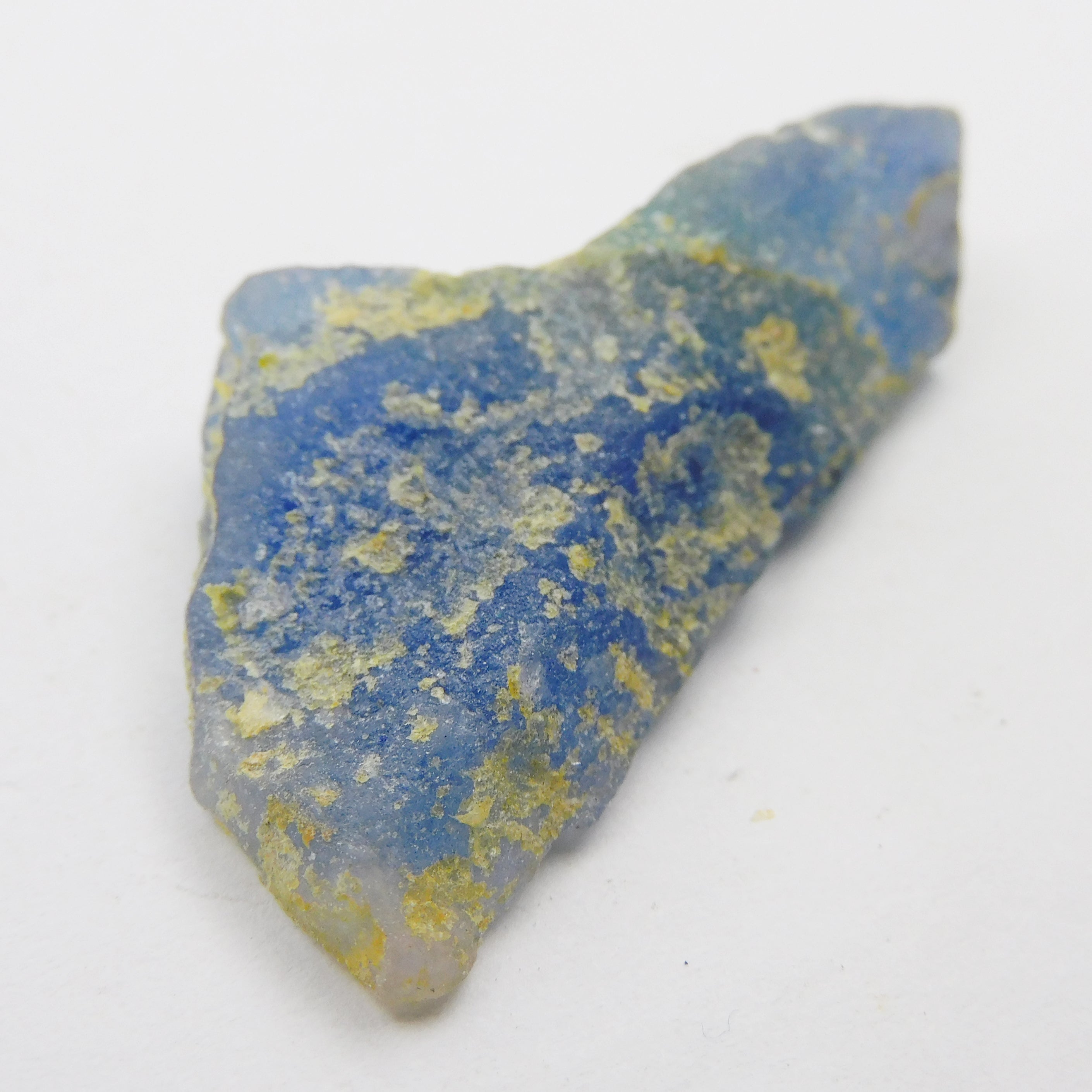 Earth Mined Uncut Rough Blue Natural Lapis Lazuli 38.13 Carat Loose Gemstone CERTIFIED