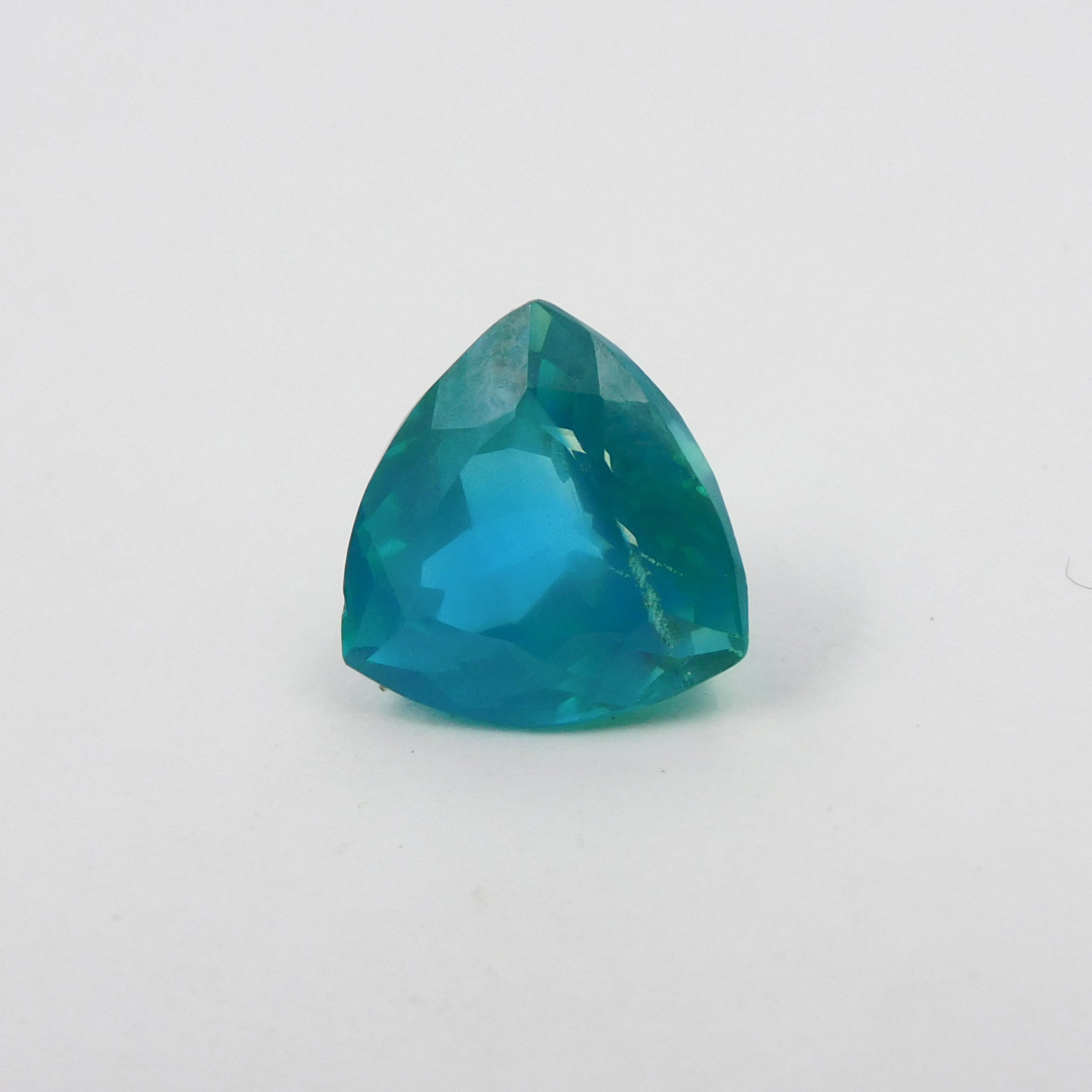 Perfect Cut Sapphire Gemstone , 5.75 Carat Trillion Cut Bluish Green Natural Sapphire Loose Gemstone CERTIFIED | Best Price On Sapphire | Loved It