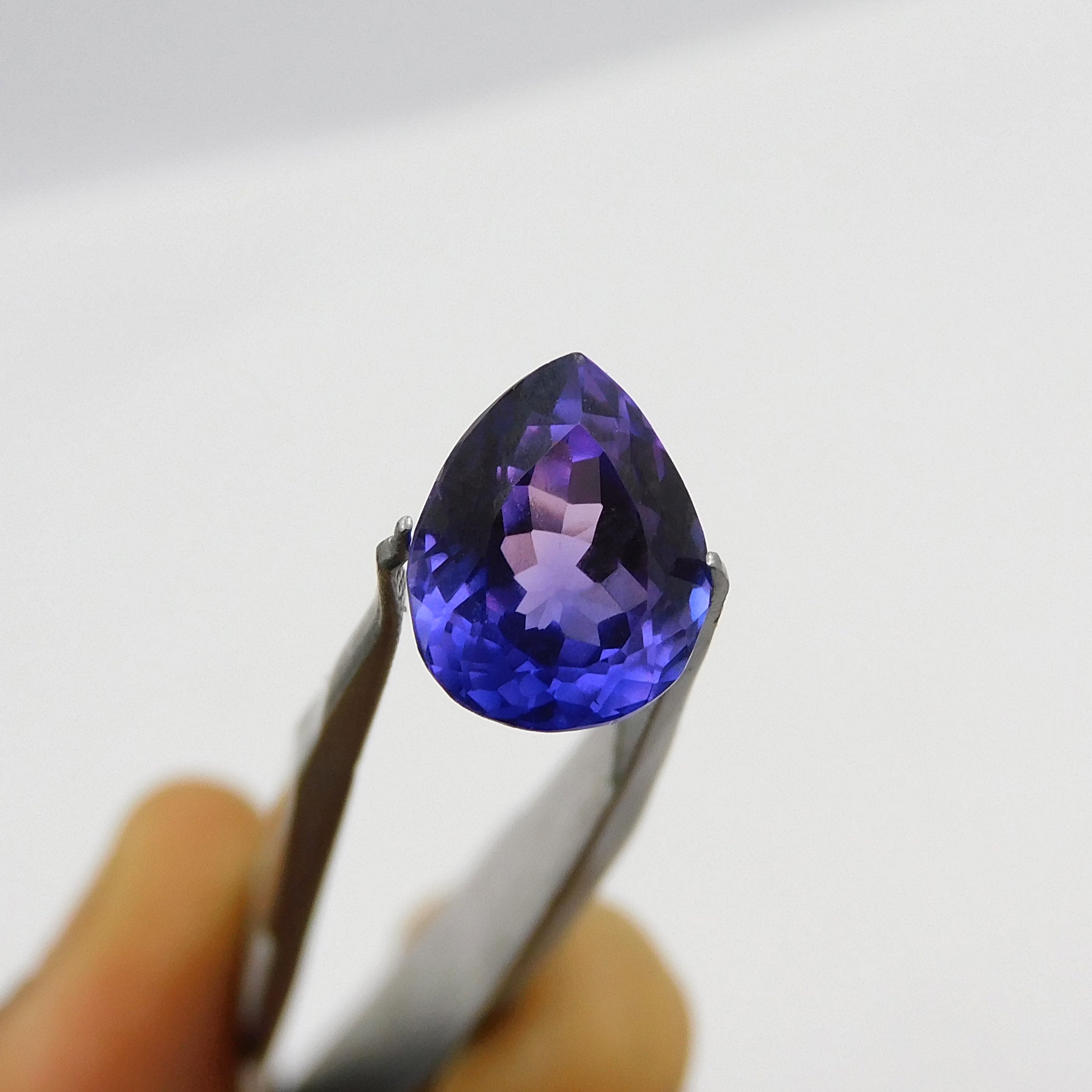 Purple Tanzanite Natural Loose Gemstone 3.65 Ct CERTIFIED Pear Cut Ring Size Tanzanite | Free Delivery Free Gift | Best Offer