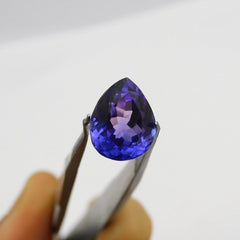 Best Offer !! Purple Tanzanite 6.30 Carat Natural Purple Pear Cut Prefect Ring Size Tanzanite From Tanzania Loose Gemstone | Free Shipping With Extra Gift