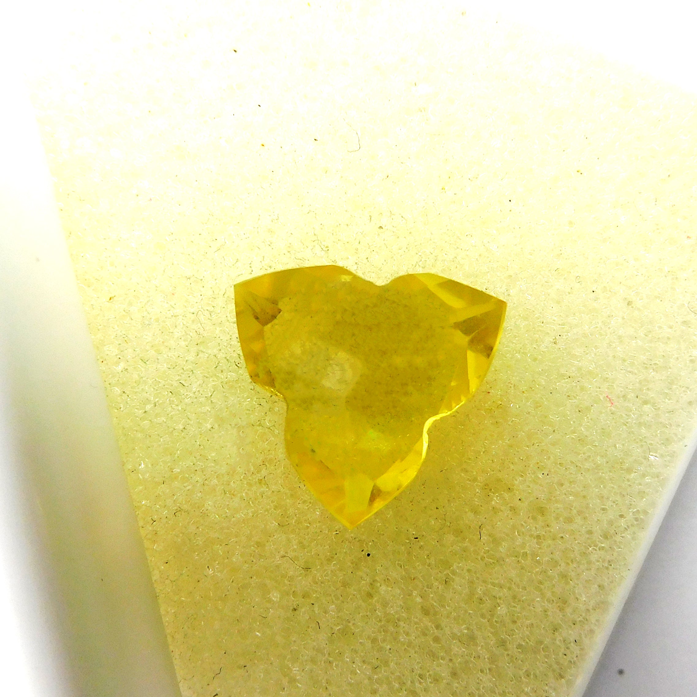 CERTIFIED 8.8 Ct Natural Ceylon Yellow Sapphire Fancy Cut Perfect Loose Gemstone