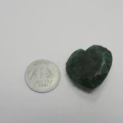 Big Size Emerald Green Certified Heart Cut 108.20 Carat Natural Emerald Green Loose Gemstone