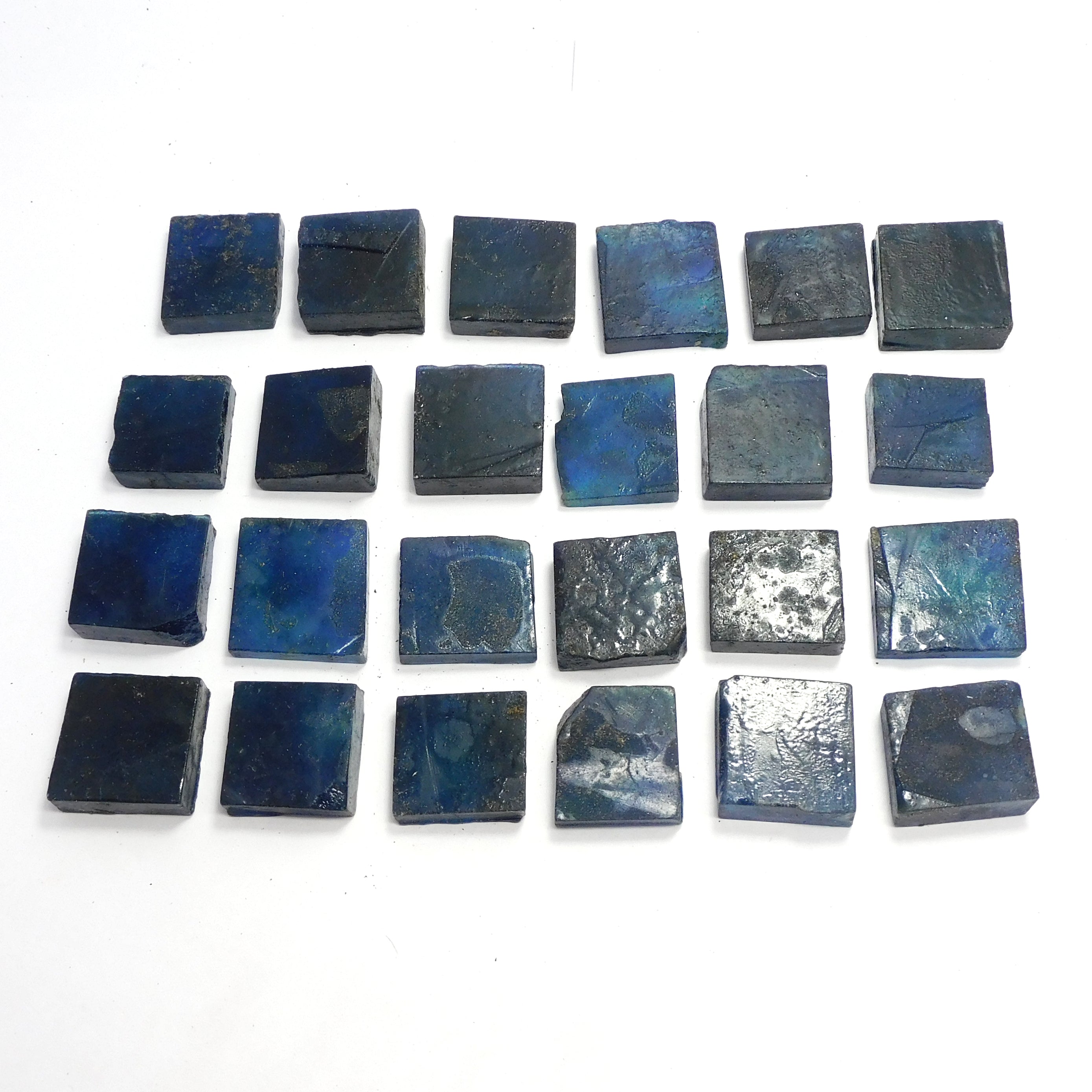 Uncut Raw Rough 350-500 Carat Natural Blue Sapphire Rough Lot Loose Gemstone Certified Square Cut Rough