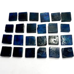 Uncut Raw Rough 350-500 Carat Natural Blue Sapphire Rough Lot Loose Gemstone Certified Square Cut Rough