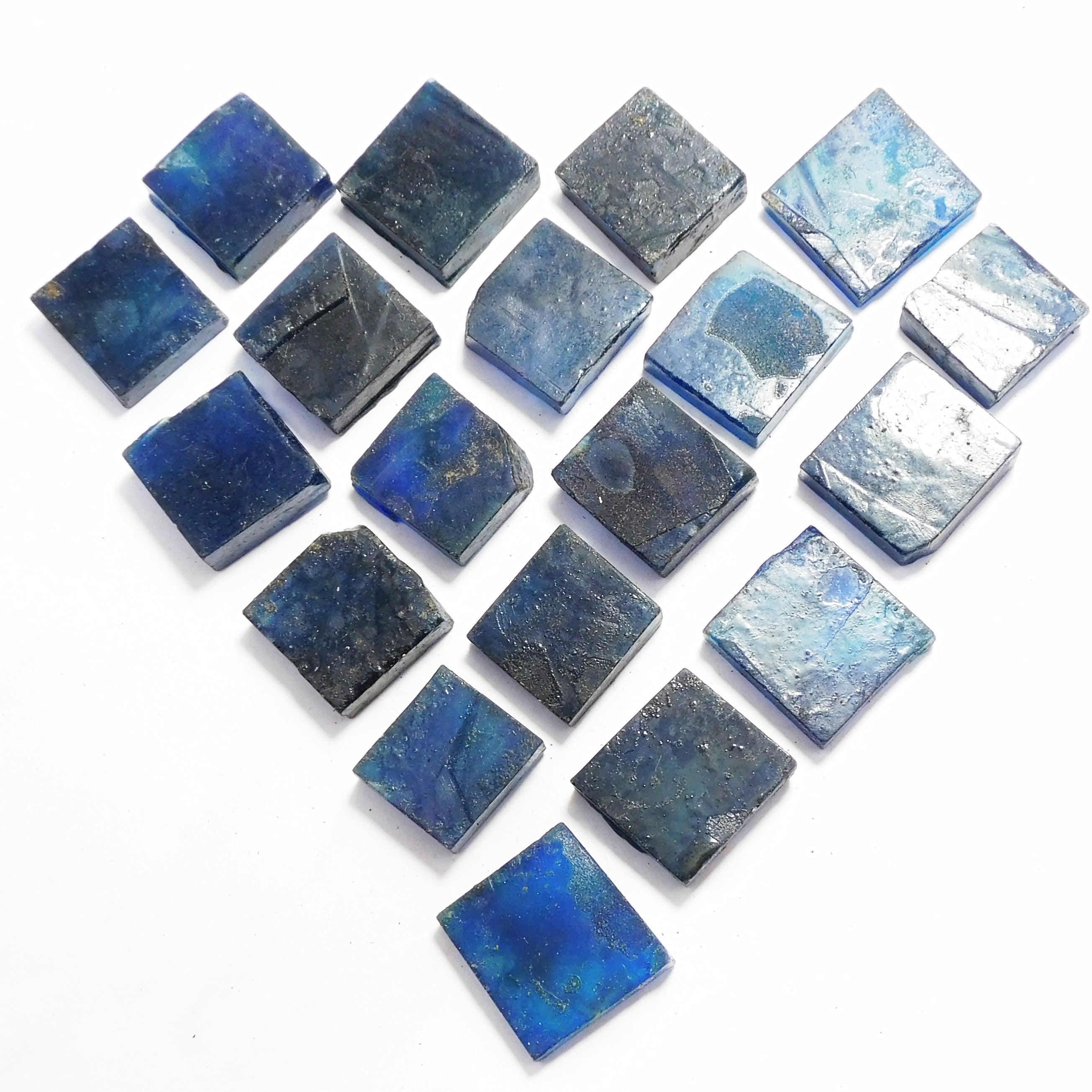 Uncut Raw Rough 350-500 Carat Natural Blue Sapphire Rough Lot Loose Gemstone Certified Square Cut Rough