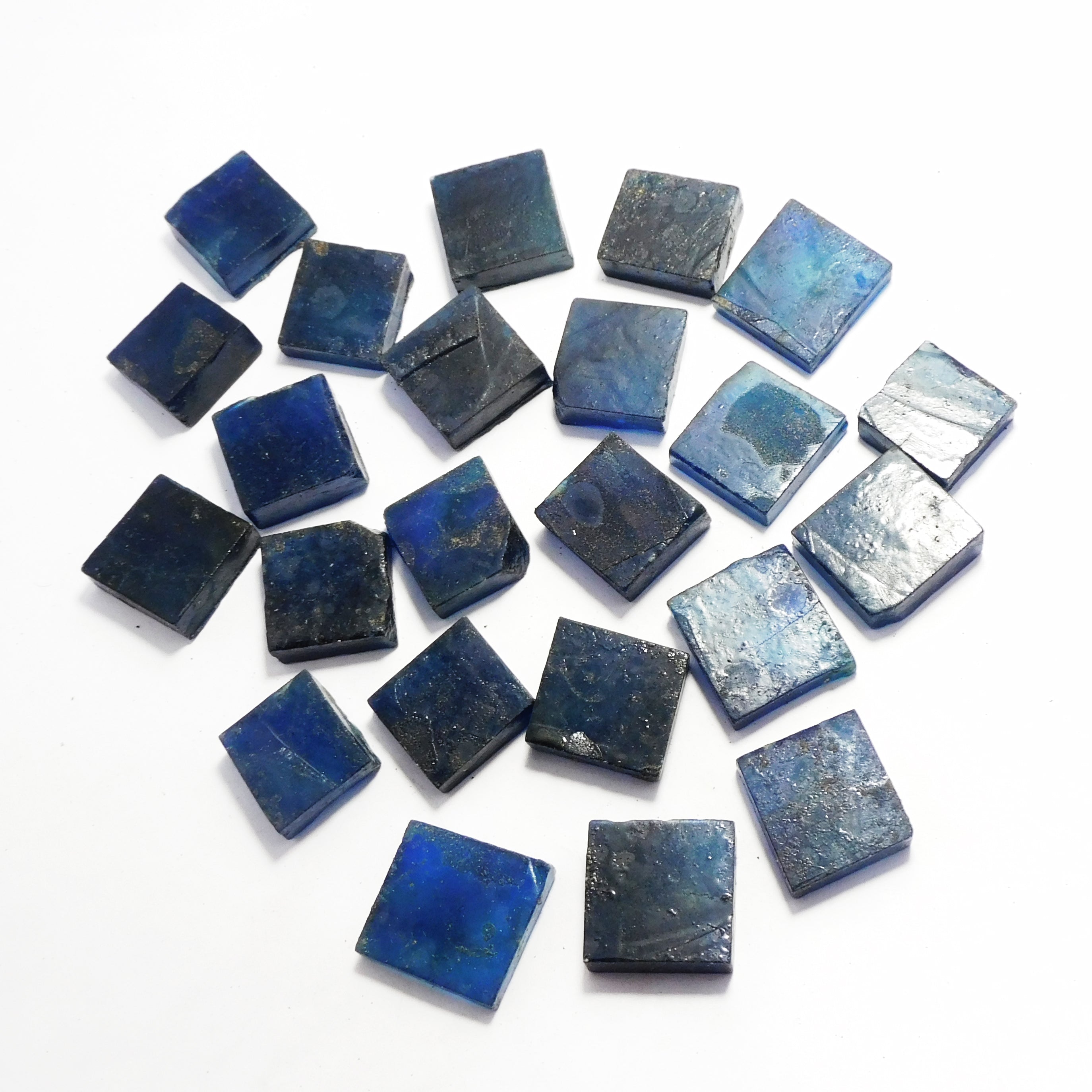 Uncut Raw Rough 350-500 Carat Natural Blue Sapphire Rough Lot Loose Gemstone Certified Square Cut Rough