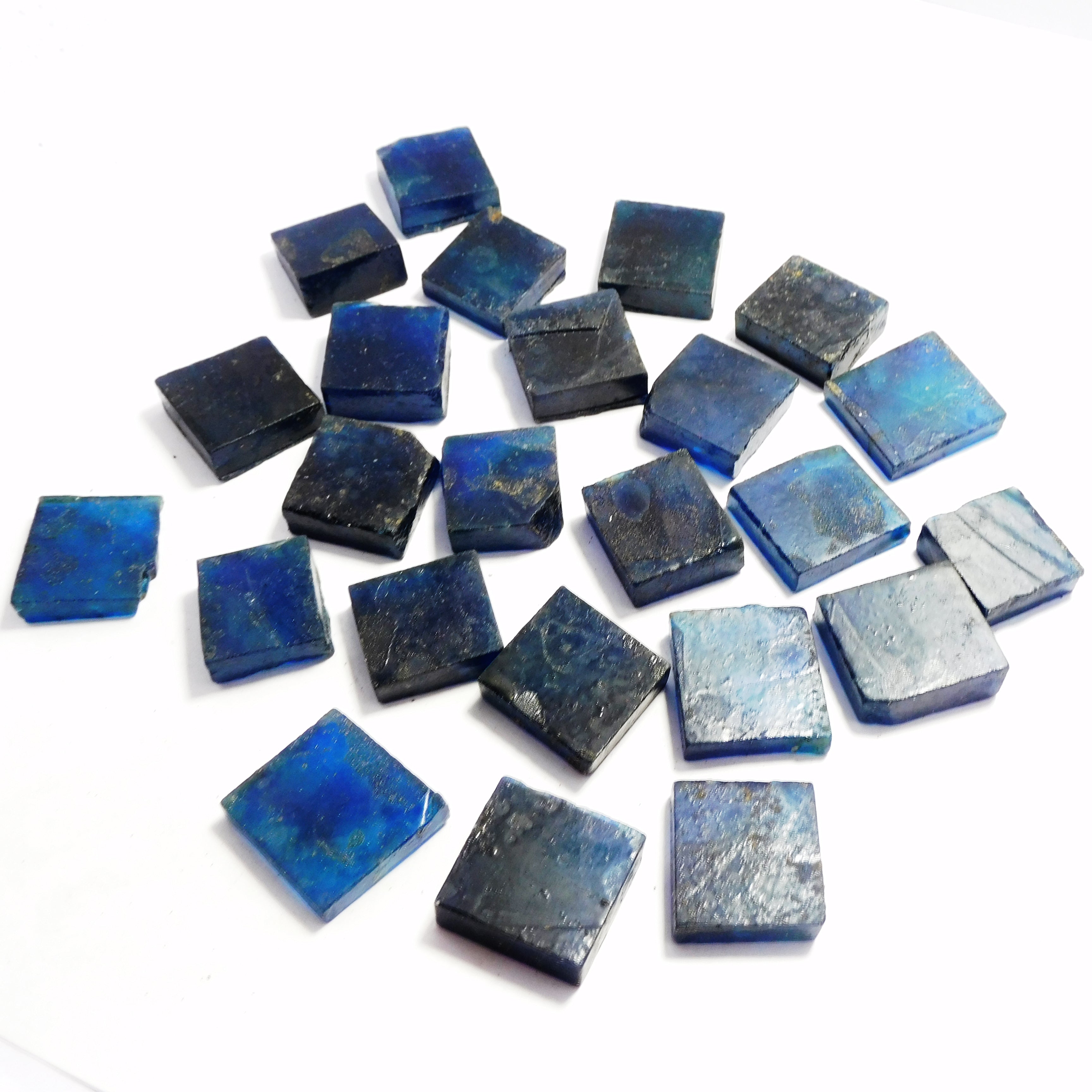 Uncut Raw Rough 350-500 Carat Natural Blue Sapphire Rough Lot Loose Gemstone Certified Square Cut Rough