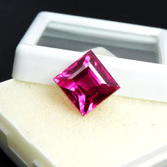 14.50 Carat Square Cut Natural Pink Ruby Certified Loose Gemstone Best For Engagements Rings