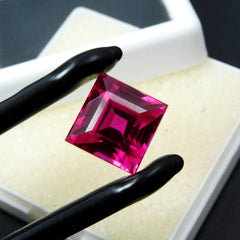 14.50 Carat Square Cut Natural Pink Ruby Certified Loose Gemstone Best For Engagements Rings