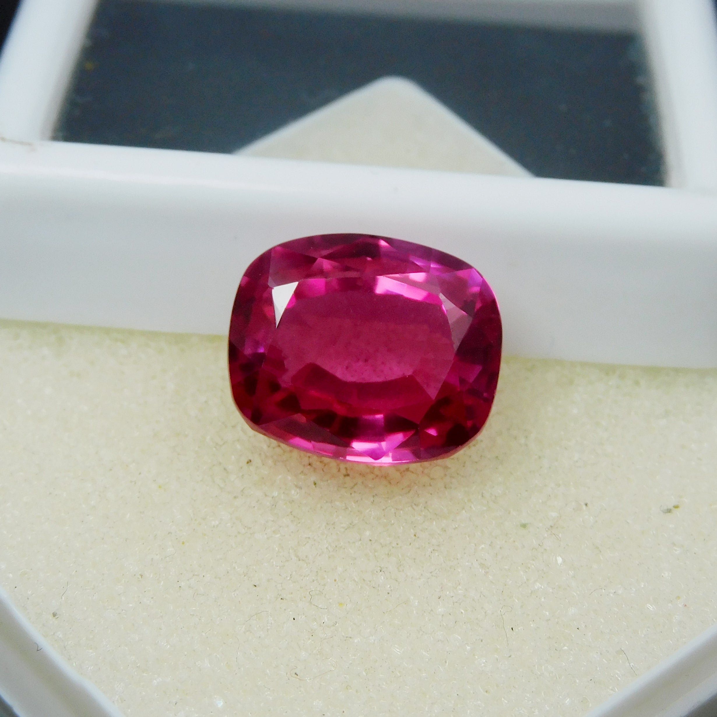 Ring Size Cushion Cut 13.00 Carat Natural Pinkies Ruby Loose Gemstone CERTIFIED