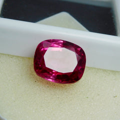 Ring Size Cushion Cut 13.00 Carat Natural Pinkies Ruby Loose Gemstone CERTIFIED