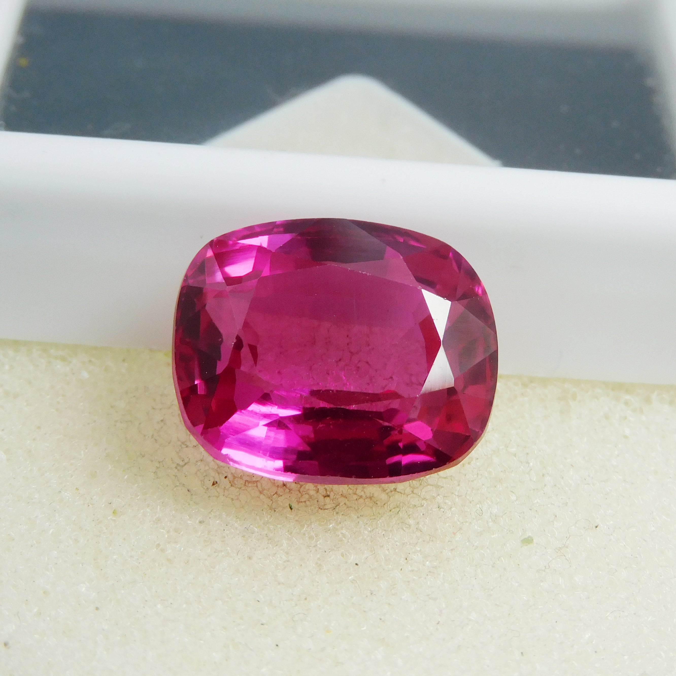 14.15 Carat Natural Pink Ruby Cushion Cut Ring Size Loose Gemstone CERTIFIED|