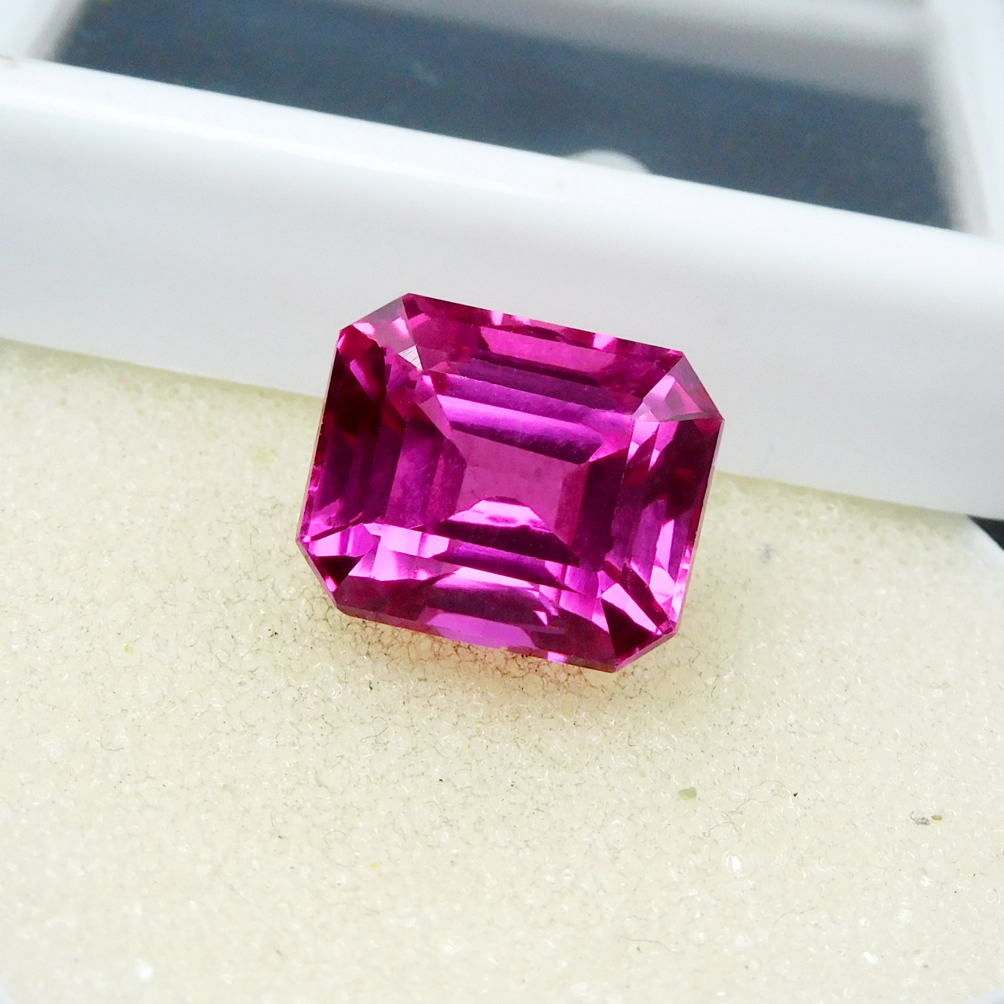 Prettiest Ruby !! Natural Beautiful Pinkies Ruby Certified 11.55 Carat Emerald Cut Loose Gemstone | Gift For Her/ Him