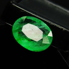 Excellent Cut Loose Gemstone 7 Carat CERTIFIED Oval Cut Natural Green Emerald