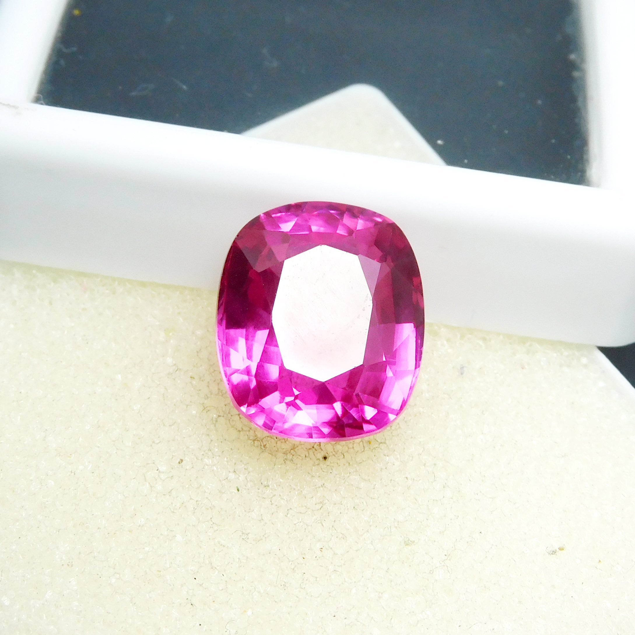 Natural Pink Ruby Jwelery Making 7.50 Carat CERTIFIED Cushion Cut Loose Gemstone