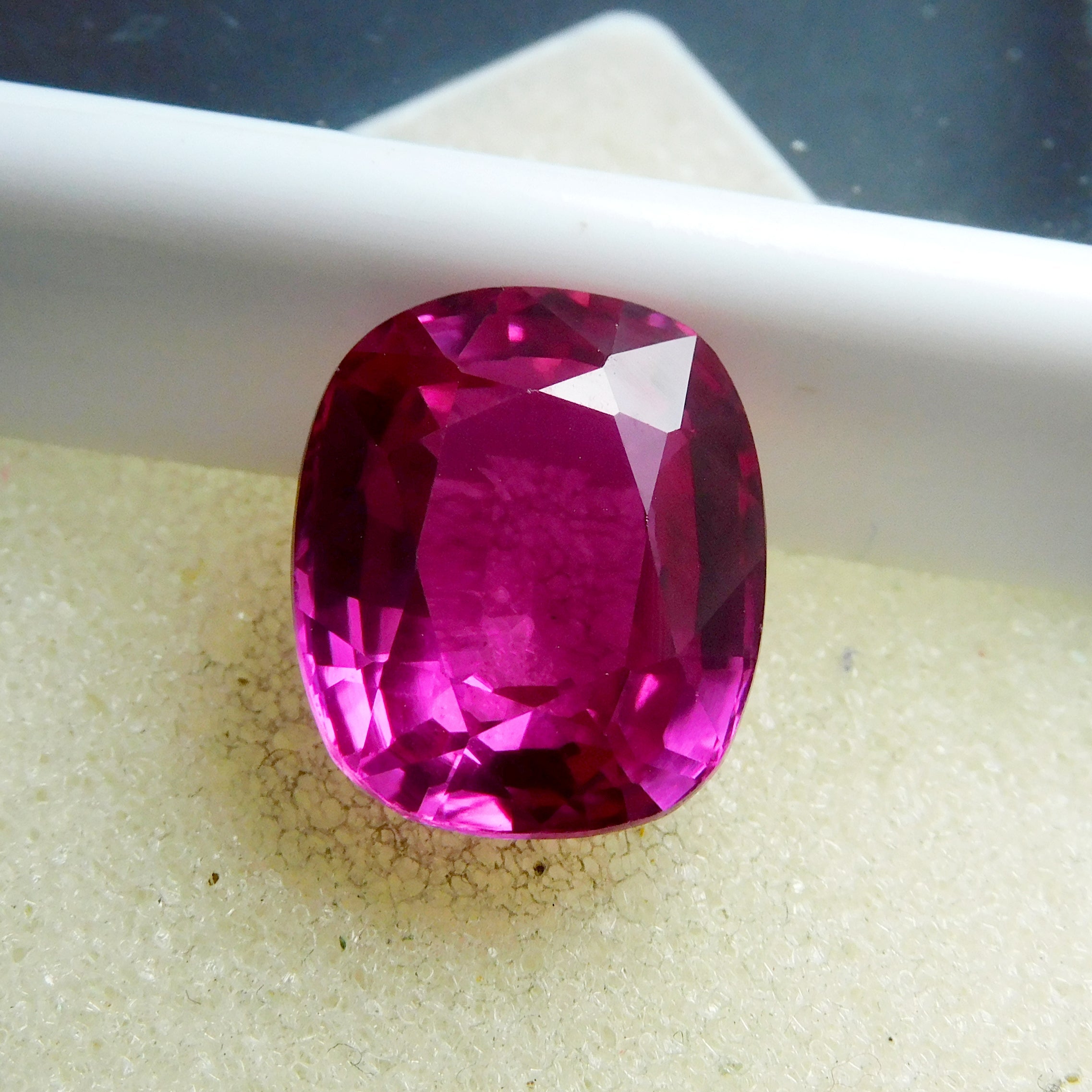 Natural Pink Ruby Jwelery Making 7.50 Carat CERTIFIED Cushion Cut Loose Gemstone