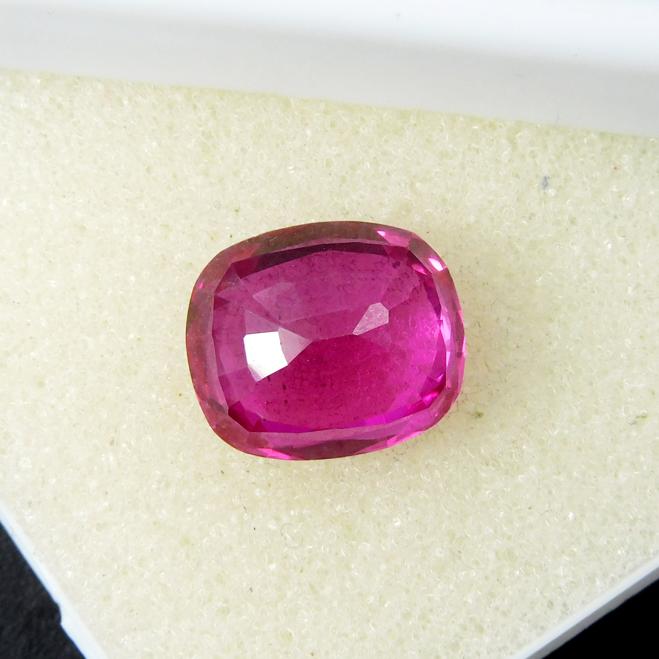 Natural Pink Ruby Jwelery Making 7.50 Carat CERTIFIED Cushion Cut Loose Gemstone