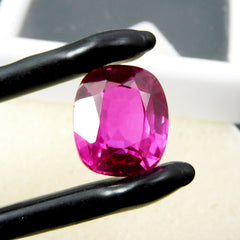 Natural Pink Ruby Jwelery Making 7.50 Carat CERTIFIED Cushion Cut Loose Gemstone