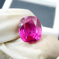 Natural Pink Ruby Jwelery Making 7.50 Carat CERTIFIED Cushion Cut Loose Gemstone