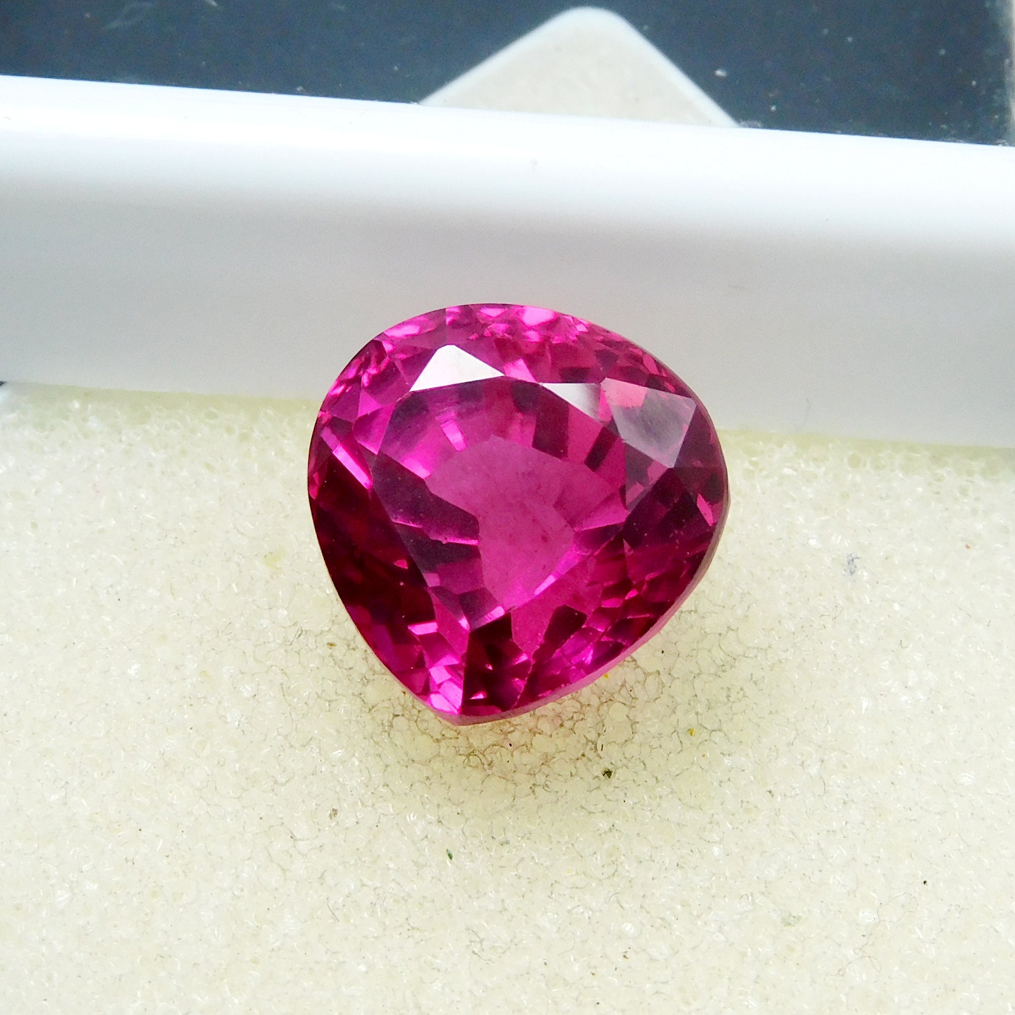 Brilliant Cut Natural Pink Ruby 11.35 Carat CERTIFIED Pear Cut Loose Gemstone | On Best Price