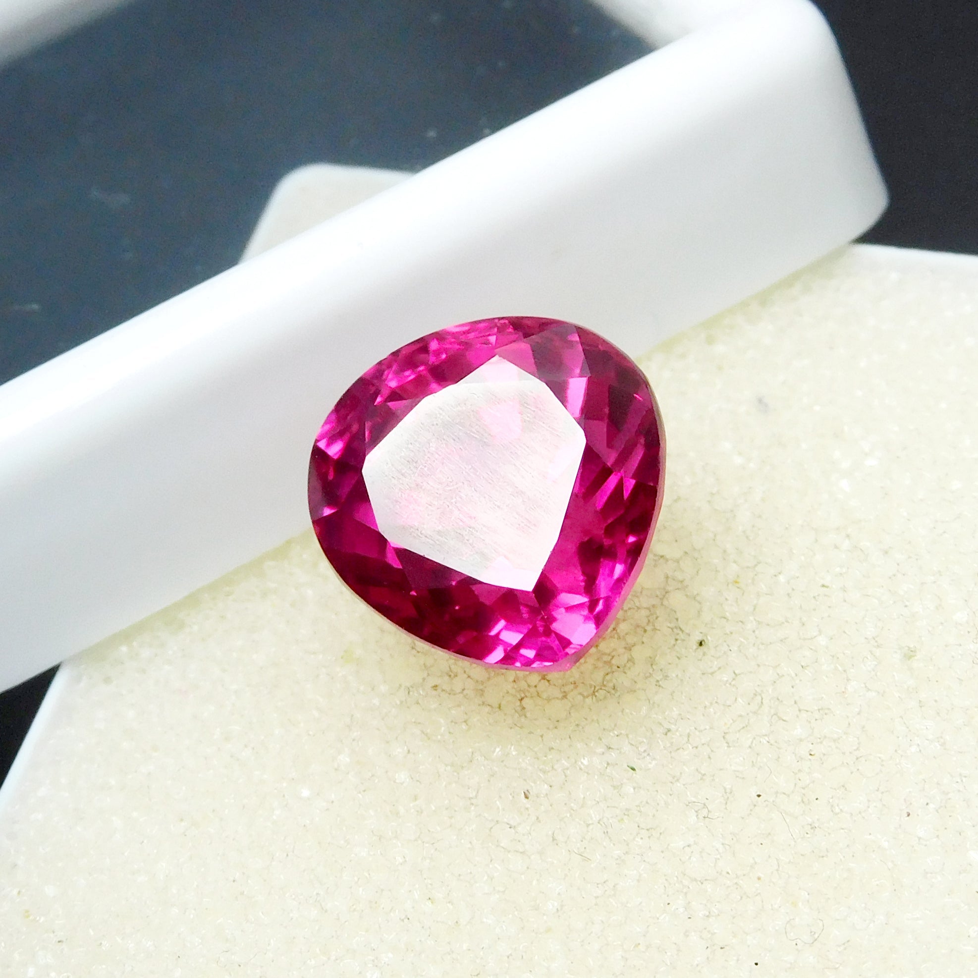 Brilliant Cut Natural Pink Ruby 11.35 Carat CERTIFIED Pear Cut Loose Gemstone | On Best Price