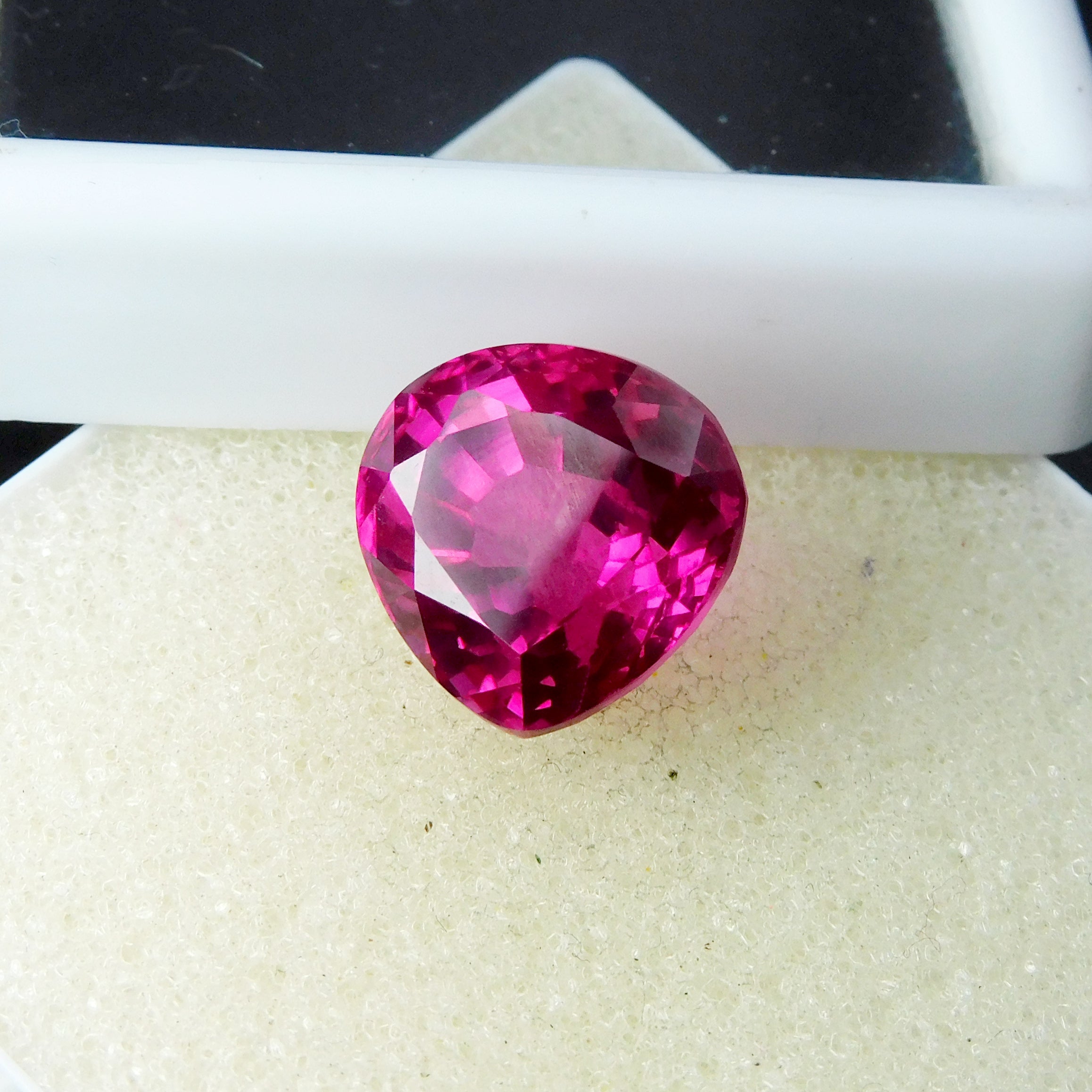 Brilliant Cut Natural Pink Ruby 11.35 Carat CERTIFIED Pear Cut Loose Gemstone | On Best Price