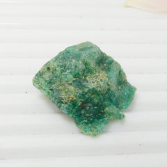 Uncut Rough Certified 55.40 Carat Raw Rough Natural Green Emerald Loose Gemstone