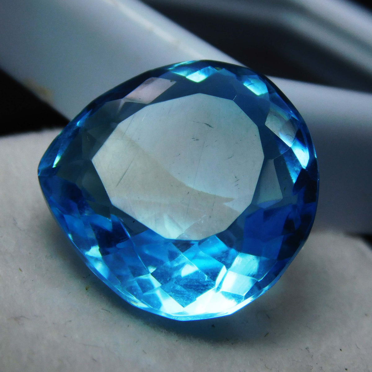 12 Ct Natural Pear Shape Ocean Blue Aquamarine Certified Loose Gemstone A++