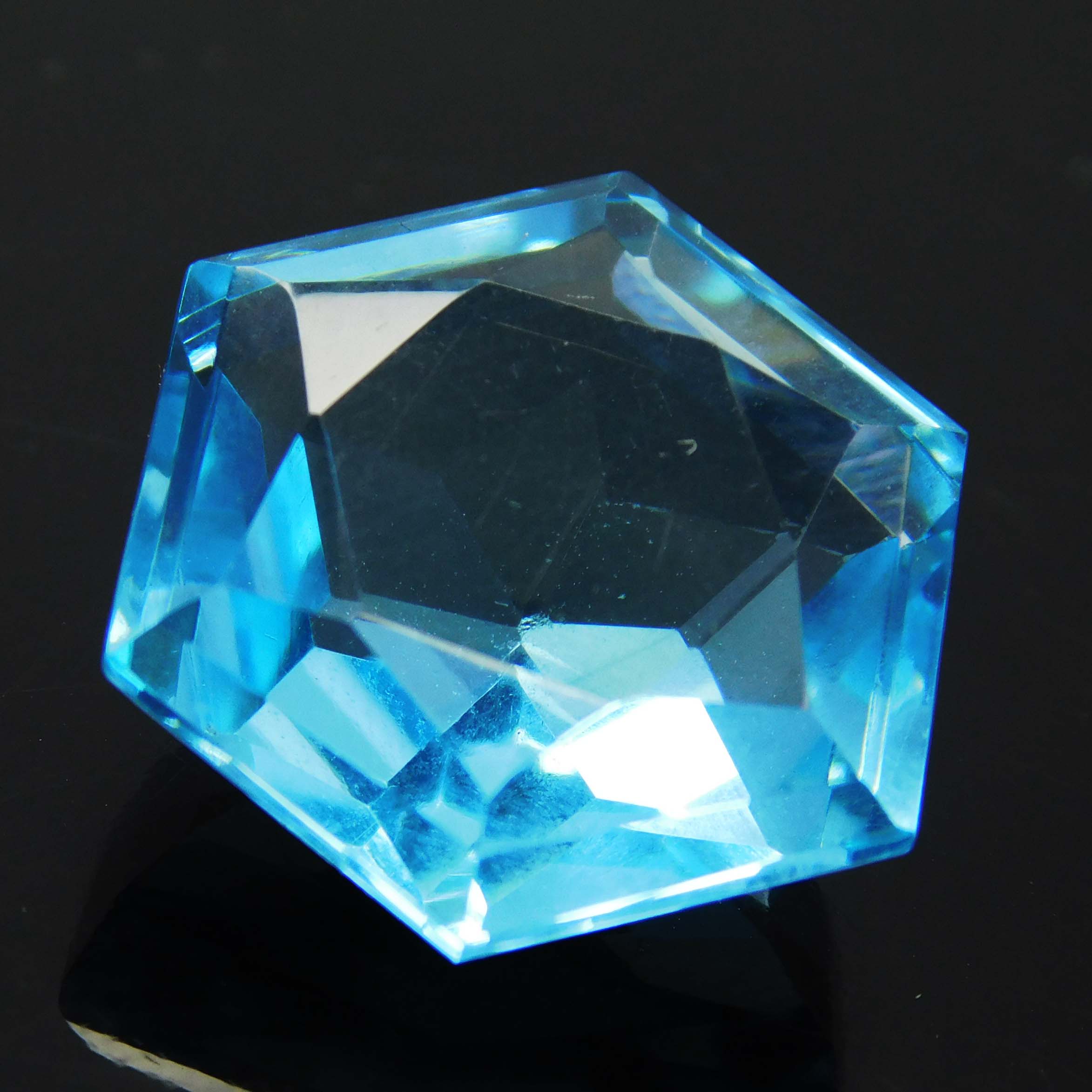 12 Ct Natural Fancy Shape Ocean Blue Aquamarine Certified Loose Gemstone A++