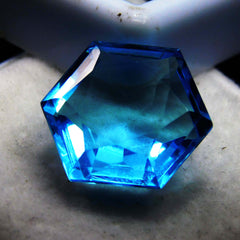 12 Ct Natural Fancy Shape Ocean Blue Aquamarine Certified Loose Gemstone A++