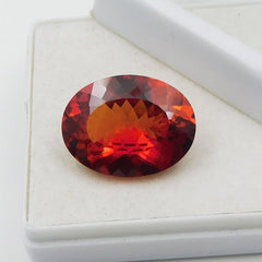 BIG SALE !! Natural Orange Sapphire 9.75 Carat Oval Shape Certified Loose Orange Sapphire Gemstone | Free Delivery Free Gift | Gift For Her / Him