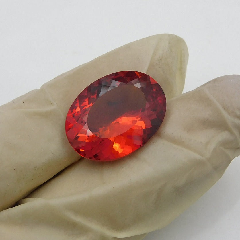 BIG SALE !! Natural Orange Sapphire 9.75 Carat Oval Shape Certified Loose Orange Sapphire Gemstone | Free Delivery Free Gift | Gift For Her / Him