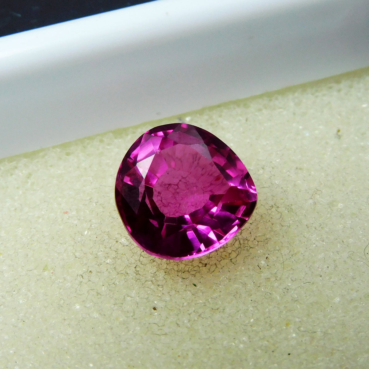 Amazing Offer On Ruby !! 5.50 Carat Natural Pink Ruby Pear Cut CERTIFIED Loose Gemstone