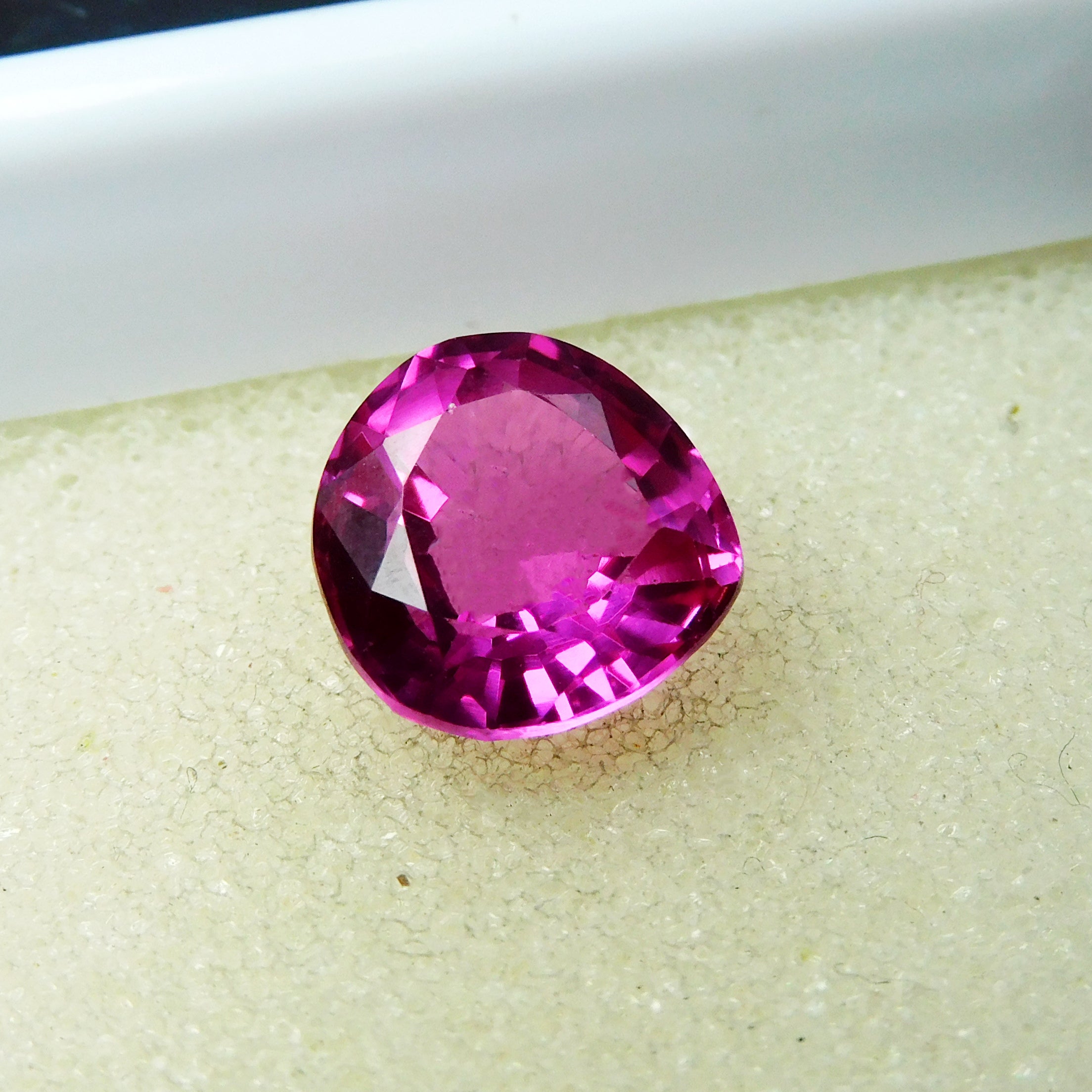 Amazing Offer On Ruby !! 5.50 Carat Natural Pink Ruby Pear Cut CERTIFIED Loose Gemstone