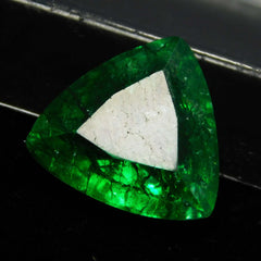 Natural Colombian Emerald Trillion Cut 7 Carat Green CERTIFIED Loose Gemstone